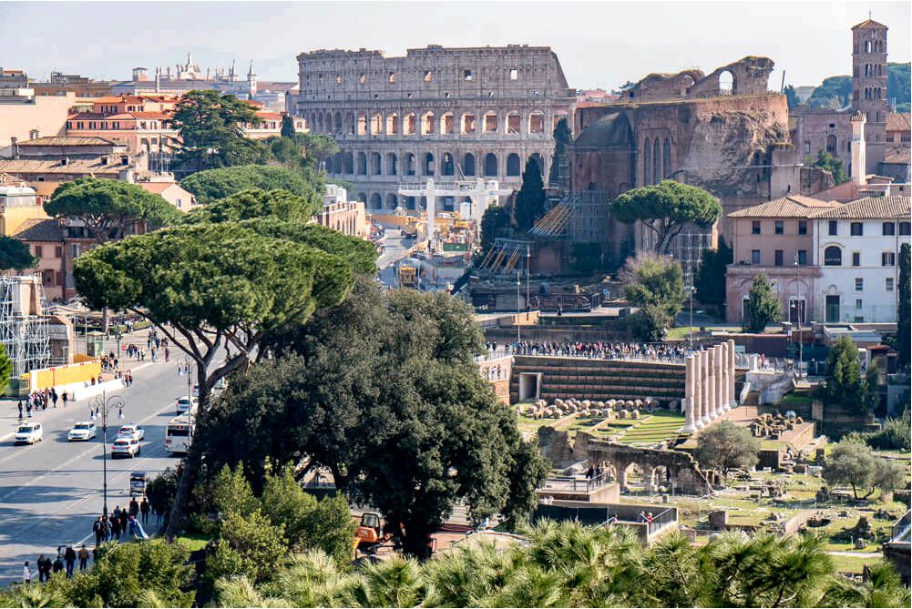 Roman Forum and Colosseum - both essential things to do in Rome in 2 days
